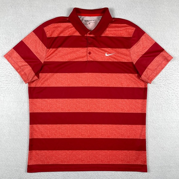 Nike Other - Nike Polo Shirt Mens Large Striped Casual Preppy Tennis Golf Pickleball Vacation